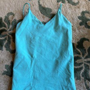 Theory thin strap seafoam green tank, one size fits all